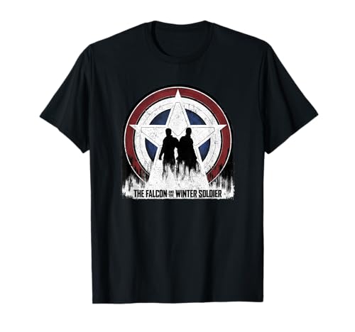 マーベル ファルコンとウィンターソルジャー シルエット Tシャツ