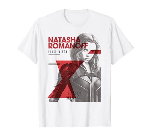 マーベル ブラックウィドウ ナターシャ・ロマノフ ポートレート Tシャツ