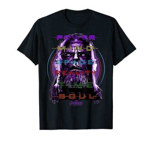 マーベル インフィニティ ウォー サノス 6 インフィニティ ストーン マニフェスト Tシャツ Tシャツ