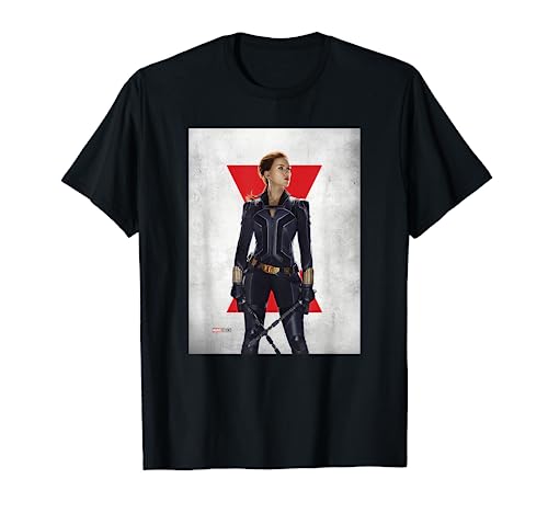 映画ポスター マーベル ブラックウィドウ ナターシャ・ロマノフ Tシャツ