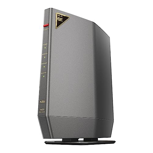 【Amazon.co.jp限定】 バッファロー ルーター 無線 LAN Wi-Fi 6E 11ax 6GHz AXE5400 トライバンド 6ストリーム 2401 + 2401 + 573 Mbps 有線 2.5Gbps エコパッケージ 【 iPhone 17 / Air / 16 / 15 / Nintendo Switch 2 / PS5 動作確認済み 】 WSR-5400XE6/N