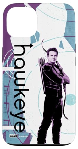 マーベル ホークアイ クリント・バートン ハーフトーン キャラクターポスター スマホケース iPhone 13 用