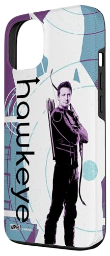 マーベル ホークアイ クリント・バートン ハーフトーン キャラクターポスター スマホケース iPhone 13 用