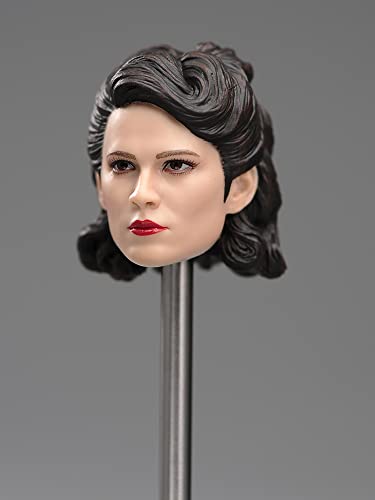 1/6ヘッド スカルプト女キャプテン・アメリカの彼女ペギー・カーターモデルは12インチ兵士の動く人形体に適している