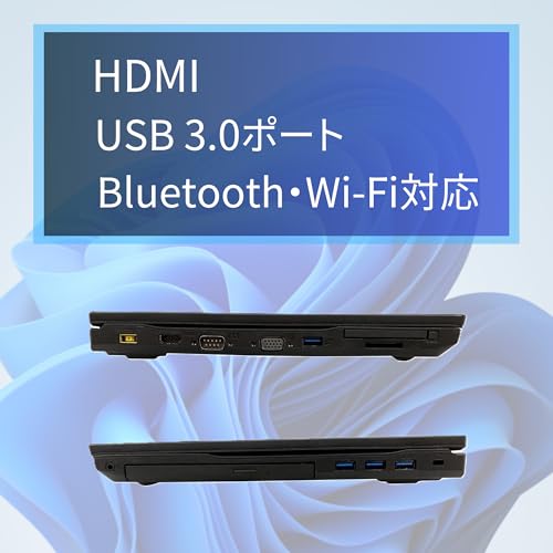 【整備済み品】ノートPC LIFEBOOK A576 /15.6型/10キー/Celeron 3855U/Win11 Pro/MS Office H&B 2019 /wajunのWIFI/Bluetooth/HDMI/4GB/128GB SSD