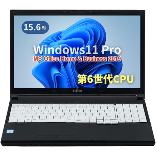 【整備済み品】ノートPC LIFEBOOK A576 /15.6型/10キー/Celeron 3855U/Win11 Pro/MS Office H&B 2019 /wajunのWIFI/Bluetooth/HDMI/4GB/256GB SSD