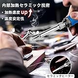Lesimoll はんだごて ハンダゴテ 14-in-1はんだごてセット 溶接工具 精密半田ごて 電気ハンダゴテ 60W/110V 温度調節可能(200～480℃) 5つ無酸素銅こて先 50g高純度はんだ ON/OFFスイッチ付き 半田吸取器 日本語取扱説明書付き 家電修理・回路基板・基盤などにの電子作業・電気DIY用(14点セット)