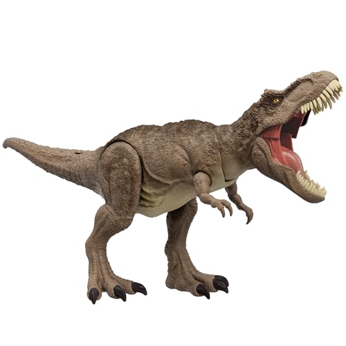 マテル ジュラシックワールド(JURASSIC WORLD) スーパーバトルアタック ほえるT-レックス 恐竜 おもちゃ 4才~ 全長:約54.6cm HXF53