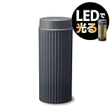 【倒れにくい加湿器】ドウシシャ 加湿器 超音波式 ポータブル ランプ付 コードレス 充電式 上からカンタン給水 2電源対応(充電式 USB) 加湿量50ml/h 容量400ml 充電使用時間4時間 Korobaan POTABLE グレー