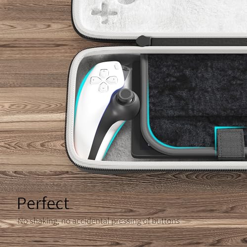 iofeiwak PS5 Portal対応の軽量スーツケース - PSポータブル ケース, PlayStation 5リモートプレーヤー対応のポータブルハードケース収納バッグ-[薄型][防水][全面保護]