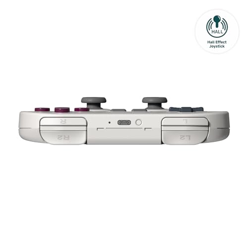 8BitDo SN30 Pro Bluetoothコントローラー、ホールエフェクトジョイスティックアップデート、Switch/Switch 2、PC、MacOS、Android、Steam Deck＆Raspberry Piと互換性 (G Classic)