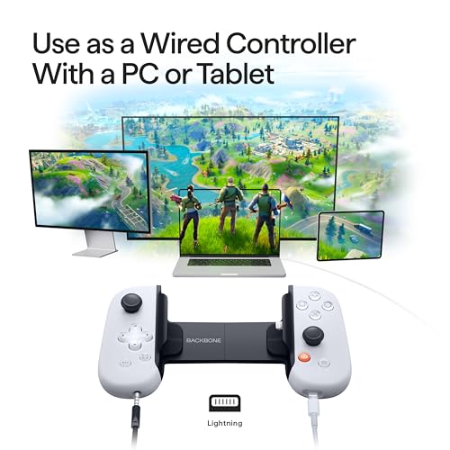 BACKBONE One バックボーン ワン PlayStaionデザイン ( Lightning ) 【 PlayStation 公式ライセンス商品】 | iPhone | スマートフォン向け ゲーム コントローラー | PS リモートプレイ プレイステーション | 原神 ZZZ バイオハザード ロマサガ モンハン サイレントヒル デススト