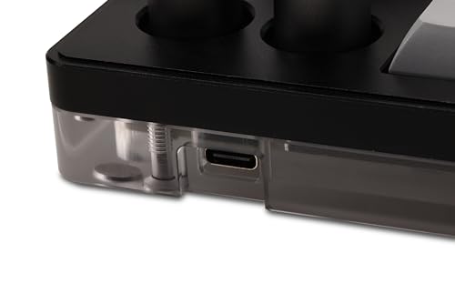 KB16 マクロメカニカルキーボードアルミニウム製/片手キーボード/RGB VIA ホットスワップ プログラム機能対応可能/16キー/Ps Pr LrC Blenderなどのソフトに利用可能 (黒)