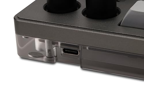 KB16 マクロメカニカルキーボードアルミニウム製/片手キーボード/RGB VIA ホットスワップ プログラム機能対応可能/16キー/Ps Pr LrC Blenderなどのソフトに利用可能 (グレー)