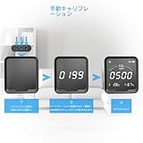 WiFi 高精度 スマートco2モニター co2センサー ３in１アプリ連携 二酸化炭素濃度測定器 二酸化炭素濃度計 温度 湿度測定機能付き 400-5000PPM測定範囲 警報アラーム co2 測定器 NDIR方式 充電式 大容量電池内蔵 卓上型 壁掛け co2濃度計 (A)