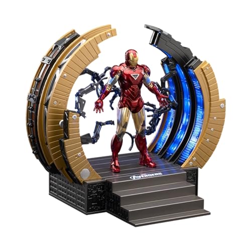 アベンジャーズ アイアンマン・マーク6 パワードスーツ装着機付き 1/10スケール 塗装済み完成品 可動フィギュア/Iron Man MK6 & Suit-Up Gantry 7 Inches Action figure