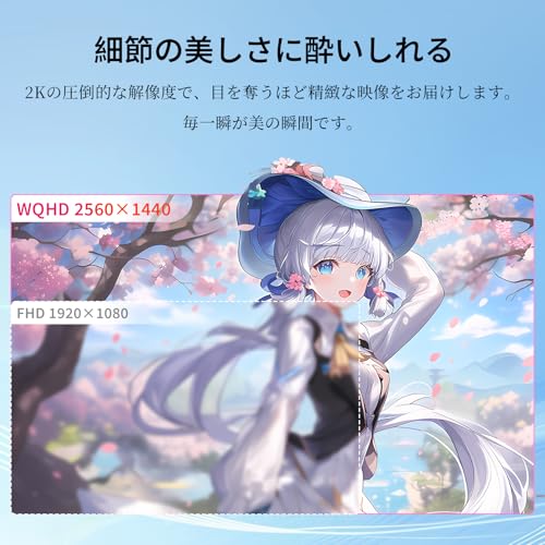 KTC 27インチ モニターWQHD(2560×1440) 100Hz IPSパネル HDR10 Adaptive Sync sRGB116% 300cd/m² HDMI 2.0×2 DP 1.4×1 フリッカーフリー Softeware LBL 省エネ設計 目に優しい設計 VESA対応100mm×100mm ビジネス/取引/グラフィック/映画 3年保証 H27T27