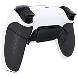 eXtremeRate ps5コントローラーBDM-030&BDM-040&BDM-050に対応用プログラム背面パドルプラスティック製ラバー付きRISE V3リマップキット、ps5コントローラーに対応用アップグレードボードと再設計されたバックケース&背面ボタンアタッチメン‐ps5本体ではない【ホワイト&ブラック】
