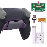 eXtremeRate ps5コントローラーBDM-030&BDM-040&BDM-050に対応用プログラム背面パドルプラスティック製ラバー付きRISE V3リマップキット、ps5コントローラーに対応用アップグレードボードと再設計されたバックケース&背面ボタンアタッチメン‐ps5本体ではない【クラシックグレーゴ&ダークグレー】
