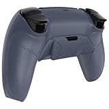 コントローラーではない。eXtremeRate ps5コントローラー(BDM-030&BDM-040&BDM-050)に対応用ラバーグリップ付きプラスティック製RISE4 V3純色の背面リマップキット、ps5コントローラー用アップグレードボード&バックシェルラバーグリップ付き&4バックボタン【ティントゥーラ ネーラ】