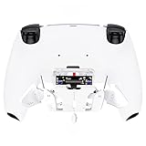 コントローラーではない。eXtremeRate ps5コントローラー(BDM-030&BDM-040&BDM-050)に対応用ピュアカラーABSプラスティック製RISE4 V3背面リマップキット、ps5コントローラー用アップグレードボード&バックシェル&4バックボタン【ホワイト】