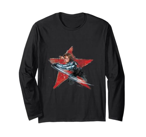 マーベル アベンジャーズ バッキー・バーンズ ウィンターソルジャー 長袖Tシャツ