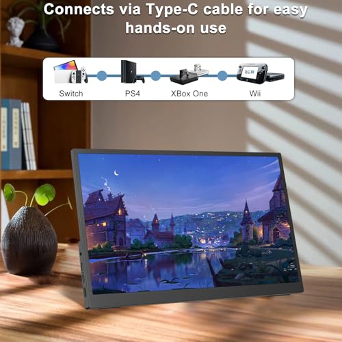 モバイルモニター 15.6インチ ポータブルモニター 2K 3:2 画面比 ゲームモニター 100% sRGB 広色域 500nits 高輝度 薄型軽量 2560*1680 内蔵スピーカー VESA 対応 45° 調整ブラケット付き Type-C/HDMI 接続 PS4/Switch/PC/Mac 対応