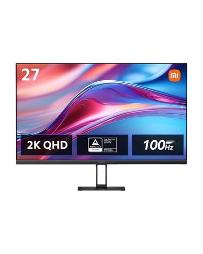 Xiaomi モニター A27Qi ディスプレイ 27インチ 2K QHD画質 2560×1440 IPSパネル 100Hz 1670万色 sRGBカバー率100%、DCI-P3 95% 8ビット DC減光ブルーライト 超スリムベゼル VESAマウント対応