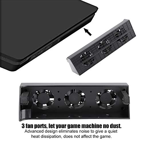 PS4用の冷却ファン USBクーラー 排熱クーラー 外付け 外部USBクーラー インテリジェント 温度制御 クールファン インテリジェント温度制御冷却ファン スリム用 温度制御 静音ファン システム