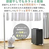 [山善] 除湿機 衣類乾燥 除湿器 コンプレッサー式 小型 強力除湿 除湿量 6.0L 衣類モード 切タイマー キャスター付き ダークグレー EDC-H601(B)
