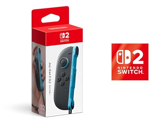 【任天堂純正品】Joy-Con 2 (L) ライトブルー 【Amazon.co.jp限定特典】 Nintendo Switch 2 ロゴデザインステッカー 同梱