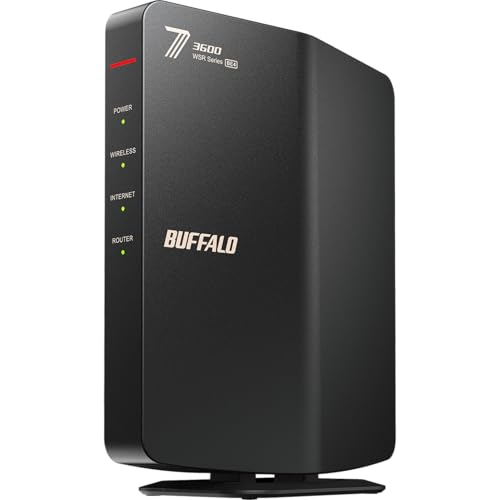 バッファロー Wi-Fi 7 ルーター 2882+688Mbps デュアルバンド WSR3600BE4P/NBK
