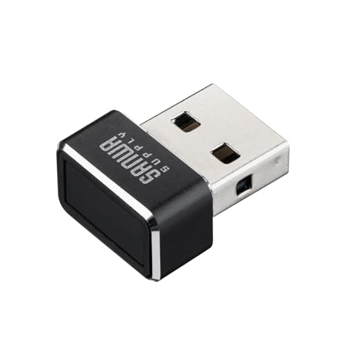 サンワサプライ USB指紋認証リーダー MoC搭載 360度認証 Windows Hello対応 Windows 11/10対応 USB-A接続 FP-RD5