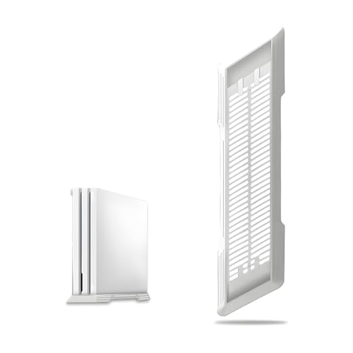 MOCOXYKLXY ps4 Slim縦置きスタンド ps4 スタンド 省スペース 冷却ベント内蔵 静音 (ホワイト)