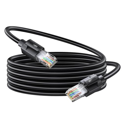 UGREEN LANケーブル CAT6A メッシュLANケーブル カテゴリー6A コネクタ RJ45 高速 10Gbps/500MHz CAT6準拠 イーサネットケーブル イーサネットケーブル 爪折れ防止 PVC素材 モデム ルータ PS3 PS4 Xbox等に対応 10M