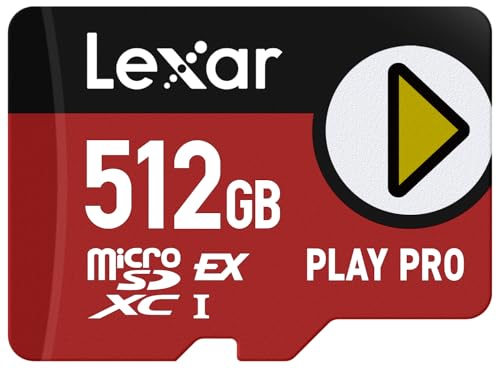 Lexar PLAY PRO microSDXC Expressカード 512GB 最大読込900MB/s 最大書込600MB/s Nintendo Switch 4K動画 ドローン対応 防水 耐衝撃 国内正規品