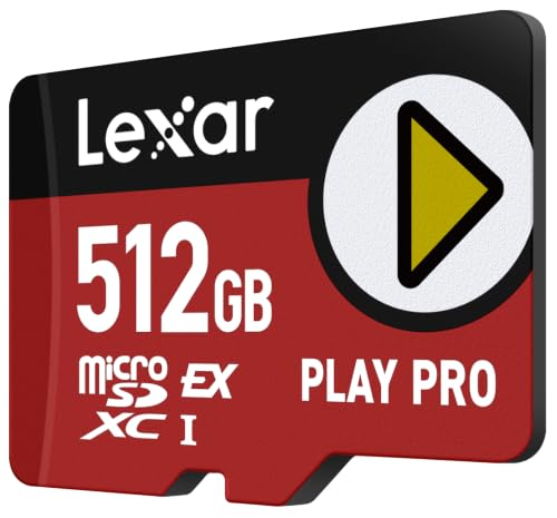 Lexar PLAY PRO microSDXC Expressカード 512GB 最大読込900MB/s 最大書込600MB/s Nintendo Switch 4K動画 ドローン対応 防水 耐衝撃 国内正規品