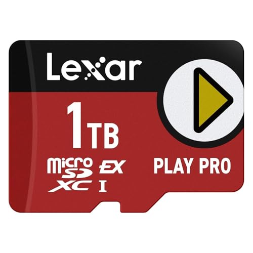Lexar PLAY PRO microSDXC Expressカード 1TB 最大読込900MB/s最大書込600MB/s Nintendo Switch 4K動画 ドローン対応 防水 耐衝撃 並行输入品