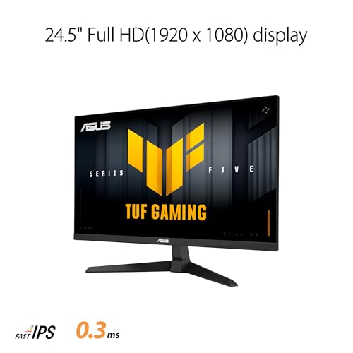【Amazon.co.jp限定】ASUSゲーミングモニター/TUF Gaming VG259Q5A – 24.5インチ / フルHD（1920x1080） / 200Hz / Fast IPS/ELMB / 0.3ms GTG（最小） / ステレオスピーカー/DisplayWidget Center/国内正規品
