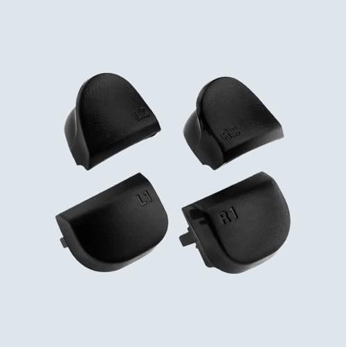 (18in1)PS5 コントローラー 修理 ps5 コントローラー 修理キット ps5 コントローラー ゴム 交換 導電性 L1 L2 R1 R2 トリガー ブラック スプリング付き 互換部品PS5コントローラー交換用ボタン