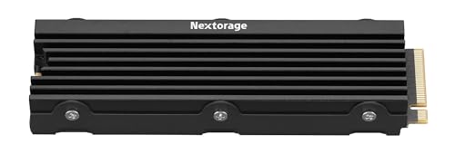 Nextorage 日本メーカー NEM-PAシリーズ 2TB PS5対応ヒートシンク一体型内蔵SSD 最大転送速度7,400MB/s ヒートシンク搭載 M.2 2280 PCIe4.0 NVMe SSD NEM-PAC2TB/N SYM ネクストレージ