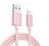 USB-A to USB-C ケーブル【長さ2m、ピンク】急速充電 ナイロン編み 高速データ転送 充電ケーブル iPhone16 iPhone15 Pro Max Plus Xperia Galaxy AQUOS Pixel Arrows Huawei Macbook Pro その他Type-C全機種対応