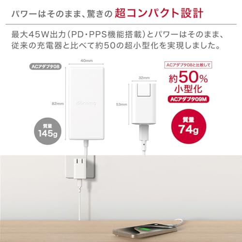 ドコモ純正 ACアダプタ 09M