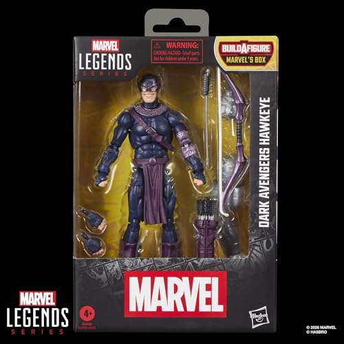 ハズブロ（Hasbro）MARVEL マーベルレジェンド・シリーズ『ダークアベンジャーズ』ホークアイ、『ダークアベンジャーズ』コミック コレクション用 15 cm サイズのアクションフィギュア G2426 正規品