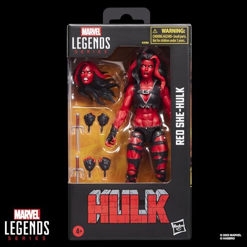 ハズブロ(Hasbro)MARVEL マーベルレジェンド・シリーズ ハルク レッド・シー・ハルク コミックス コレクター向け 6インチサイズ アクションフィギュア G2082 正規品