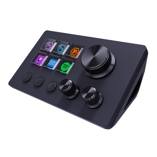 ActionRing PCワークやライブ配信向けのストリームコントローラーデック、 ビデオや画像編集用の左手デバイス、作業効率化デバイス