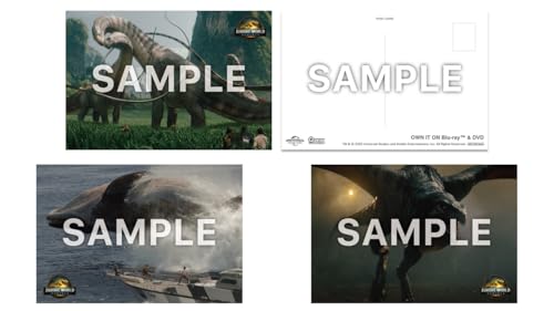 【Amazon.co.jp限定】ジュラシック・ワールド／復活の大地　スチールブック仕様　４Ｋ ＵＨＤ＋ブルーレイセット(ビジュアルシート3枚+ポストカード3枚セット付) [Blu-ray]