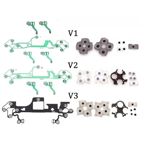 ps5 導電性フィルム 導電性ゴム セット 修理 交換 部品 パーツ コントローラー ボタン ゴムセット 修理 交換 部品 互換品 (V2 BDM-020)【スカーレットnet】