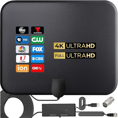 テレビアンテナ｜【2025年人気】室内アンテナ 地デジアンテナ ブースター 内蔵 高感度 高性能4K HD TV 600KM受信範囲無料視聴 防水 USB式給電 5Mケーブル F型 UHF VHF兼容 车 户外・室内用 設置簡単 (短・長距離切替可能＆次世代チップ搭載＆2つの固定方法)日本語取説書付 （ブラック）