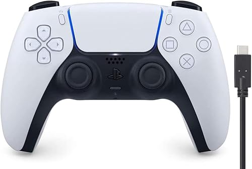 【純正品】DualSense ワイヤレスコントローラー(CFI-ZCT2J) 【Amazon.co.jp限定】 PS5用コントローラー充電ケーブル3m